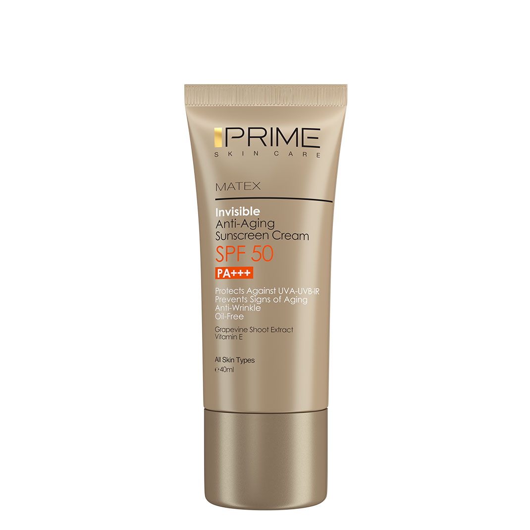 کرم ضد آفتاب جوان کننده فاقد رنگ با SPF 50 پرایم