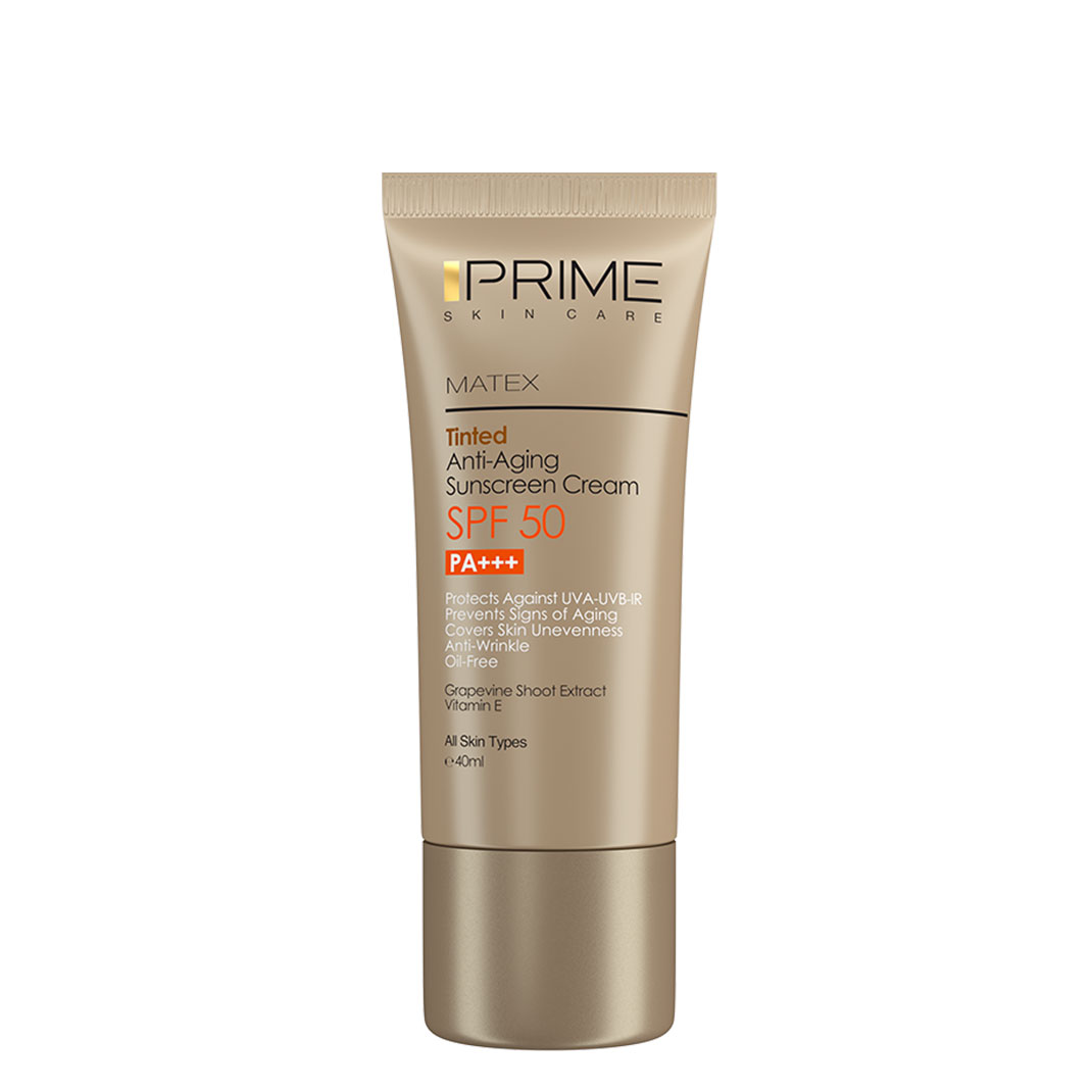 کرم ضد آفتاب جوان کننده رنگی با SPF 50  پرایم