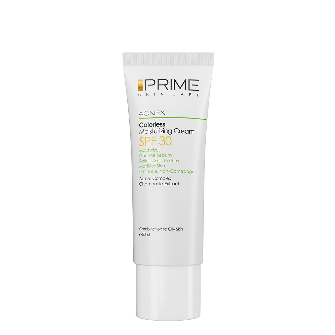 کرم مرطوب کننده فاقد رنگ با SPF 30 پرایم