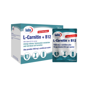 ساشه خوراکی ال-کارنیتین + ب12 یوروویتال