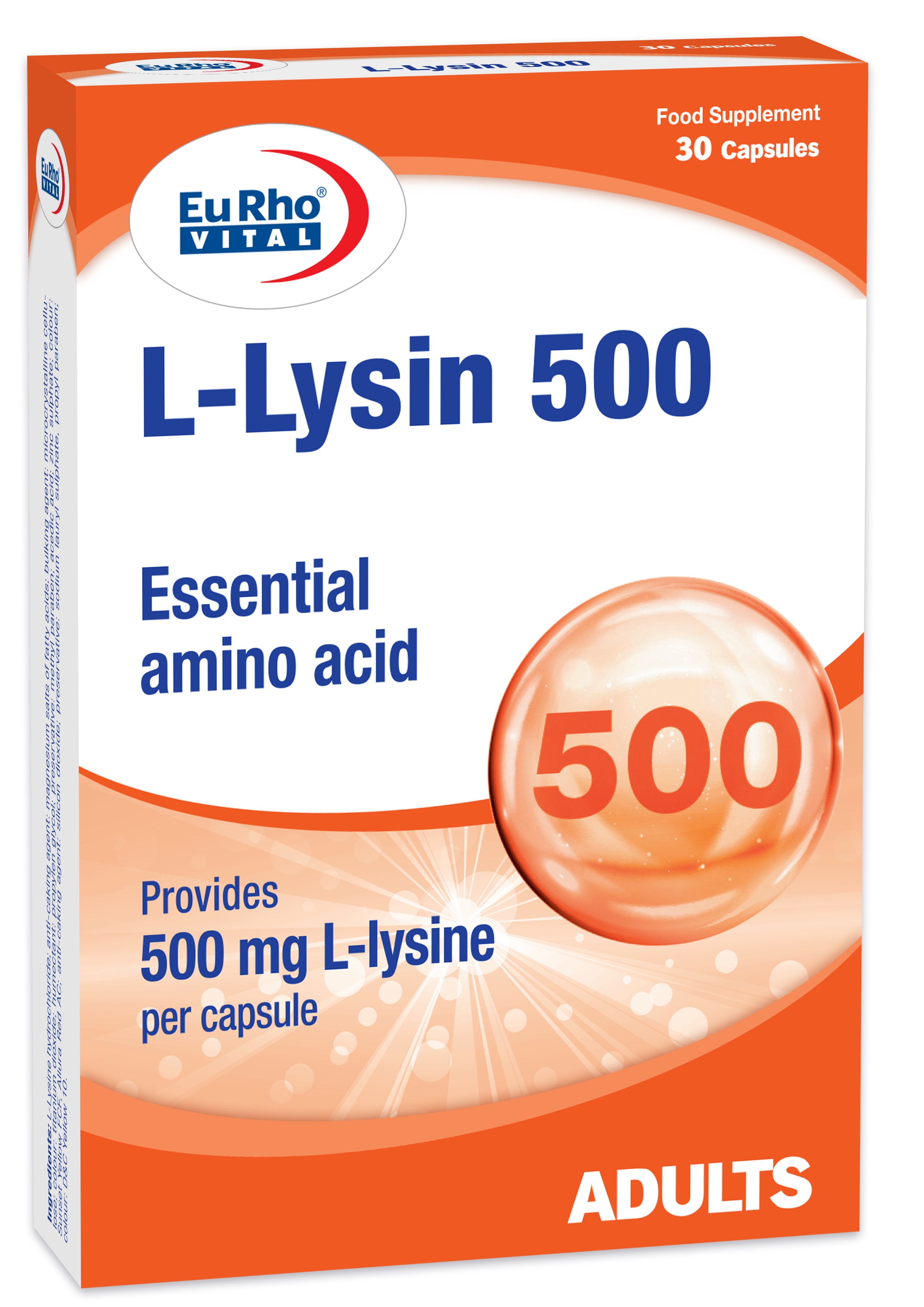 کپسول ال-لیزین 500 یوروویتال