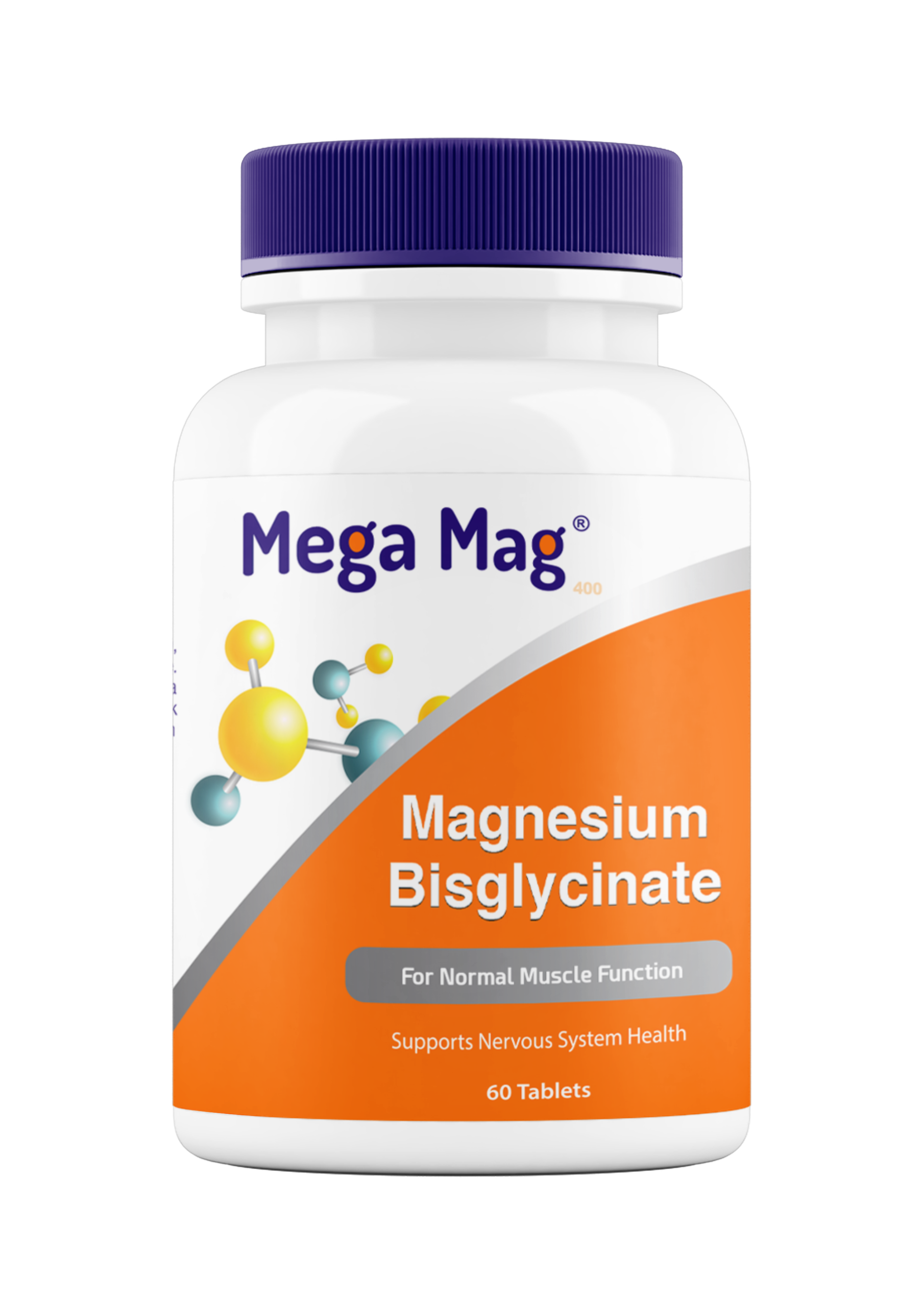 Magnesium-Bisglycinate-Megamag400-1404.4.4 قرص منیزیم بیسگلایسینات مگامگ - تصویر 1
