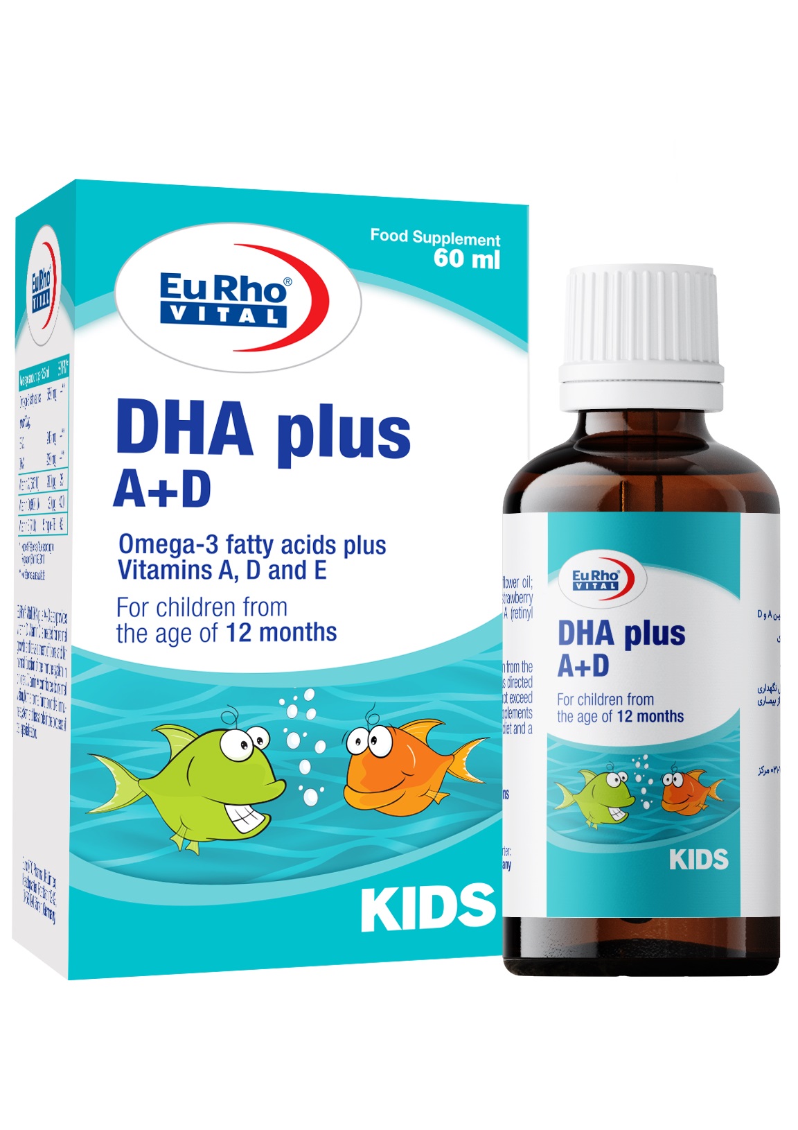 قطره DHA پلاس آ+د یوروویتال